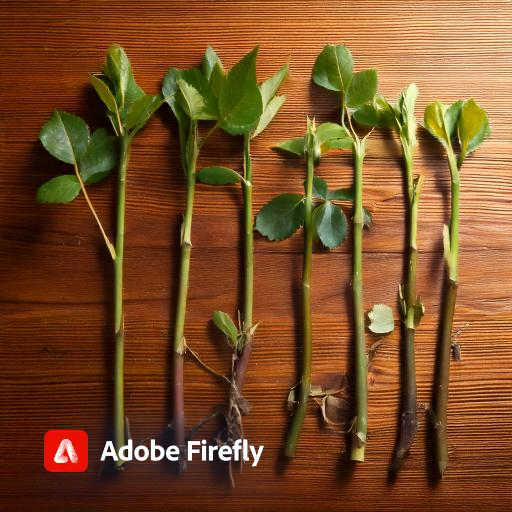 Preparing rose cuttings for propagation